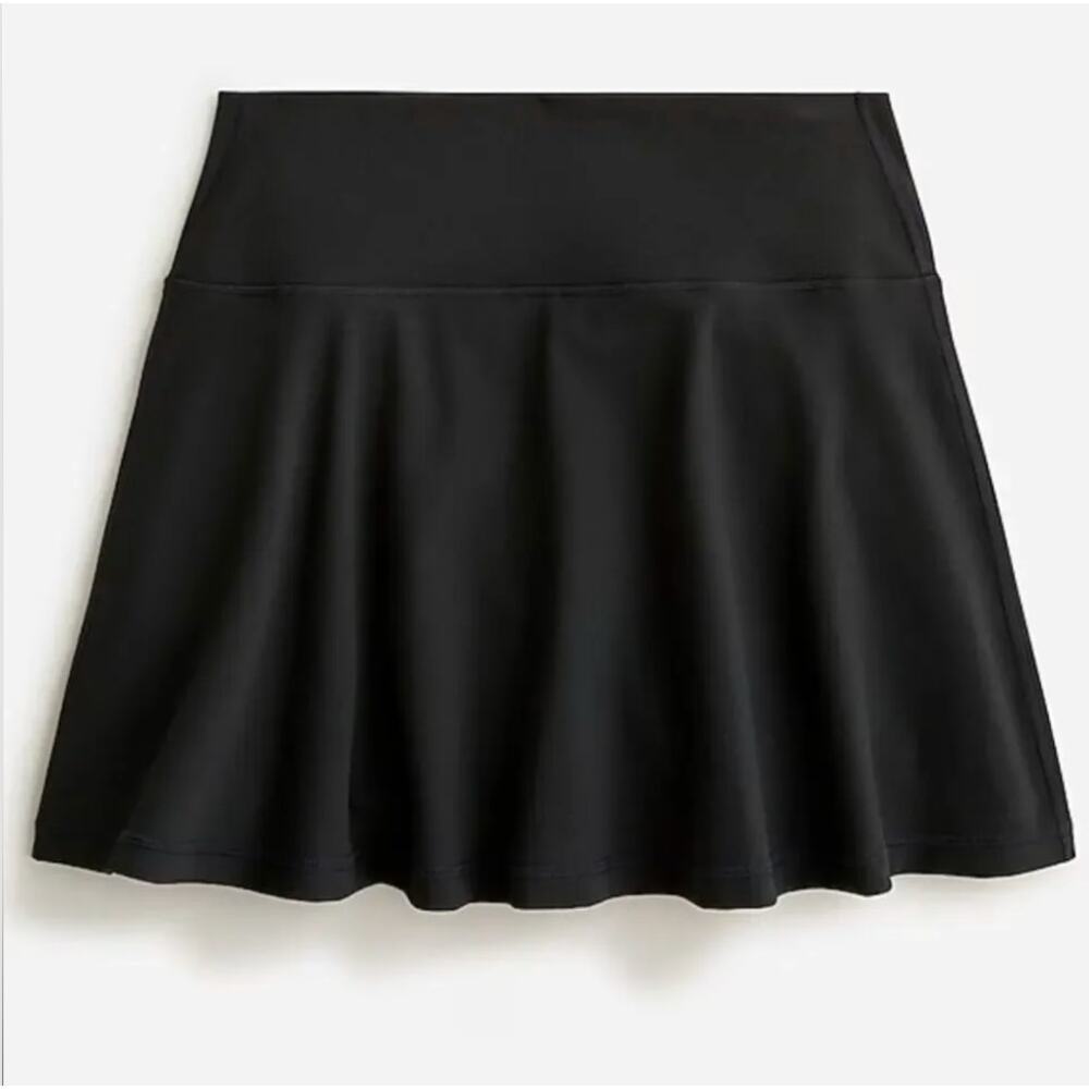 J. Crew CloudStretch Flared Sports Skirt Black BK334 Size XS - Picture 4 of 9